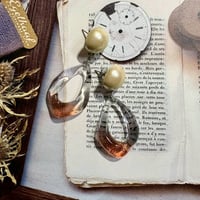 【SZB0044】ピアス　クリアピンク