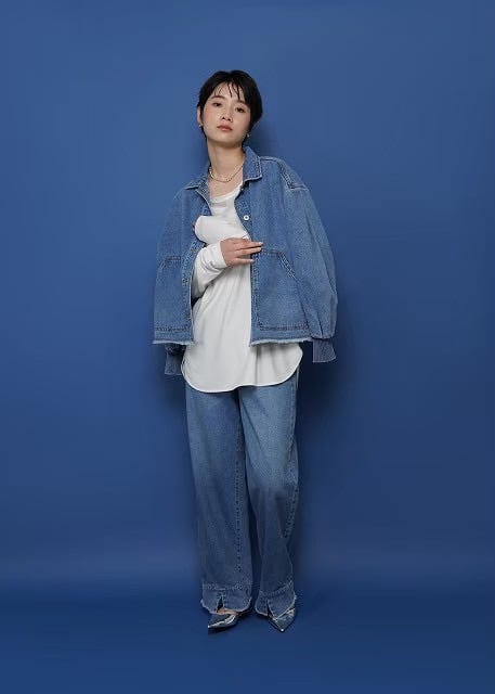 CYAN TOKYO】レイヤーネックカットブラウス | MANIACO CYAN TOKYO】レイヤーネックカットブラウス | MANIACO