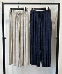 【YAMATO DRESS】ボタニカルジャガードイージータックパンツ