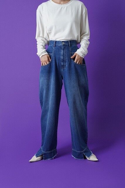 ♡新品タグ付き♡Bluelea ブルレア　ホワイトデニムジャケット CYAN TOKYO】ワイドスリーブデニムJK | MANIACO