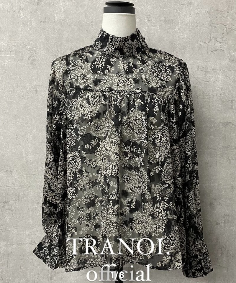トラノイ　オパールジャガードブラウス TRANOI.】オパールジャガードブラウス | MANIACO