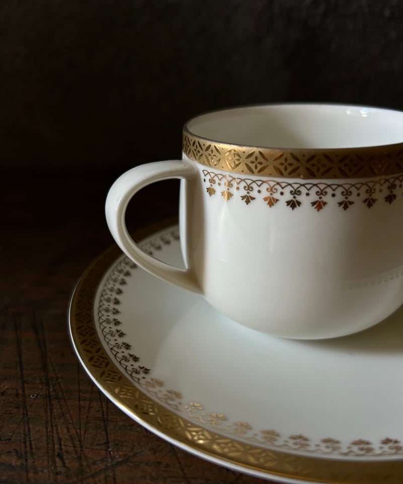 コーヒーカップ/セーエー陶器/ゴールド/アンティーク | 骨董 コーヒーカップ/セーエー陶器/ゴールド/アンティーク | 骨董