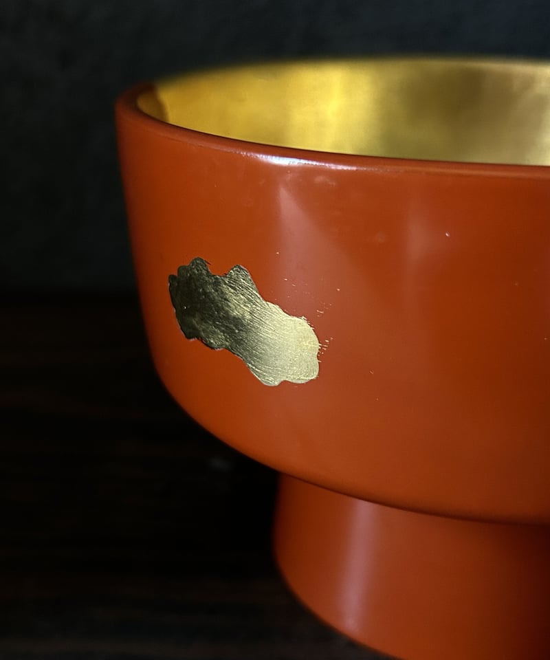 金雲盃の漆器碗/食器/骨董/日本料理/赤黒 | 骨董・アンティークの