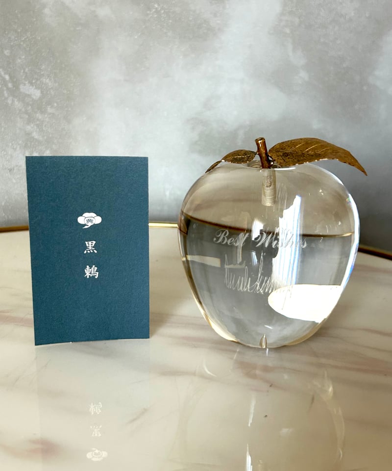 ムラーノガラス / アップルオブジェ / ゴールドリーフ