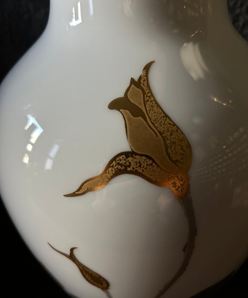 大倉陶園/花瓶/陶器/花/金彩 | 骨董・アンティークのオンライン 大倉陶園/花瓶/陶器/花/金彩 | 骨董・アンティークのオンライン