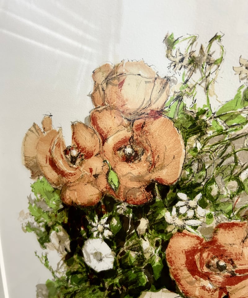 斎藤三郎　リトグラフ　女性　イザベル 斎藤三郎「イザベル」リトグラフ :: 絵画買取・販売 - シバヤマ