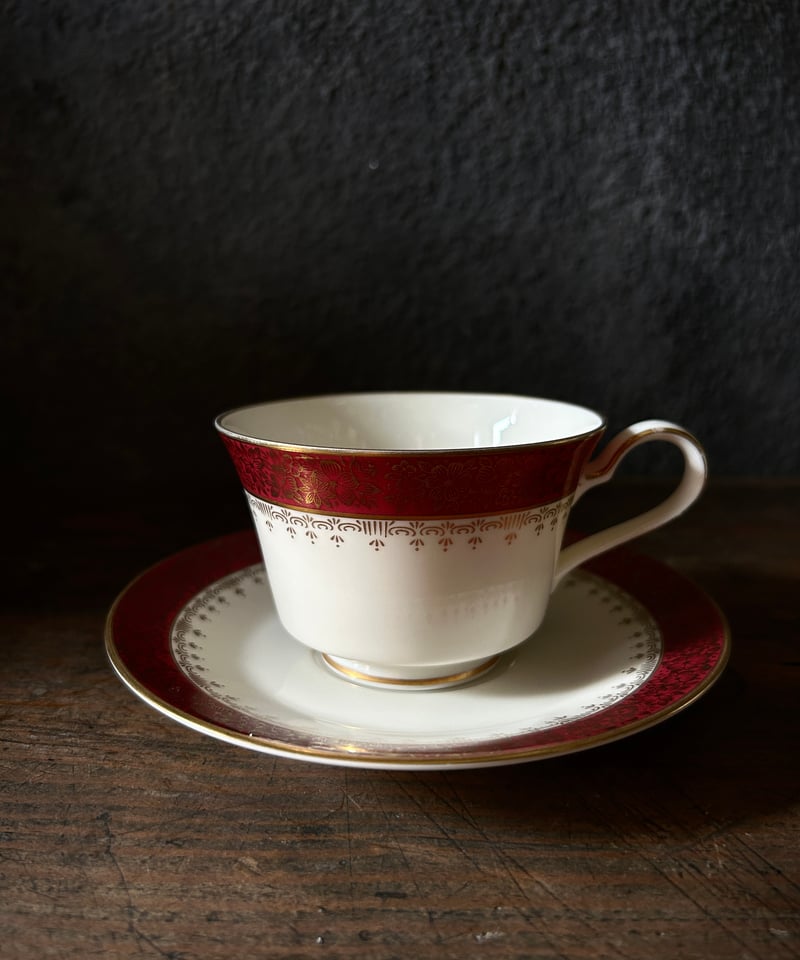 カップ＆ソーサー/Noritake/ノリタケ/Ivory China/金彩/花柄