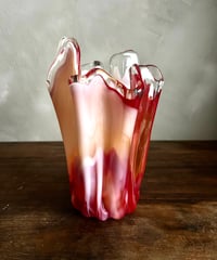 窯変硝子　花瓶　陶器の様な不思議な色ガラス　フラワーベース　炎宴 窯変硝子 花瓶 陶器の様な不思議な色ガラス フラワーベース 炎宴 窯変