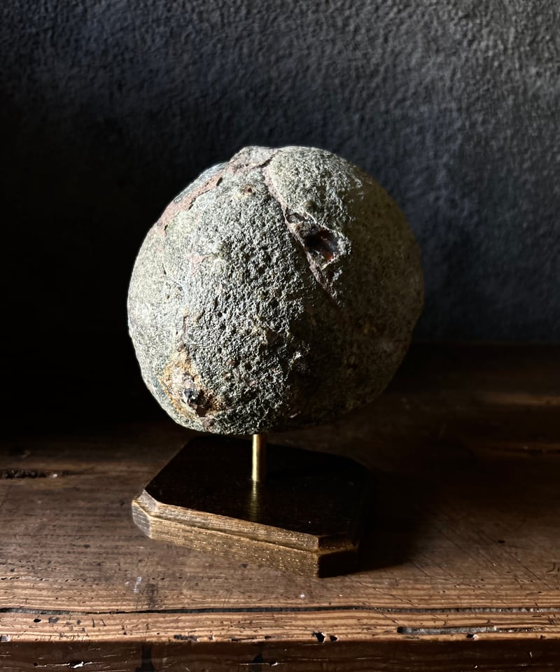 メノウ/ジオード/標本/グレー/縞模様/水晶 | 骨董・アンティークの