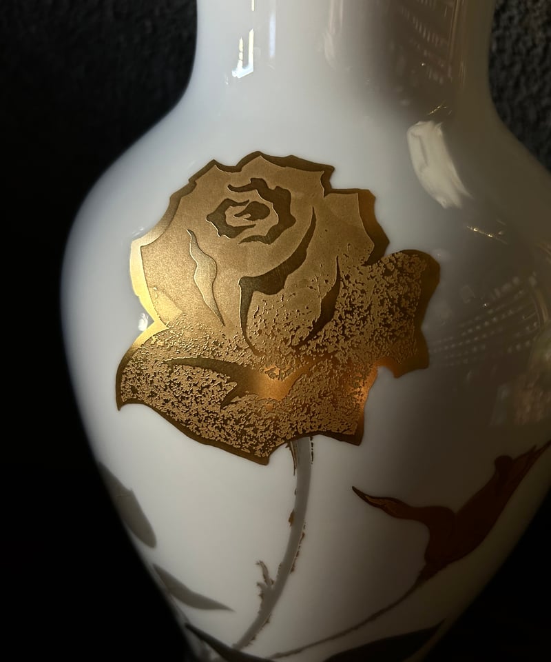 大倉陶園/花瓶/陶器/花/金彩 | 骨董・アンティークのオンライン 大倉陶園/花瓶/陶器/花/金彩 | 骨董・アンティークのオンライン