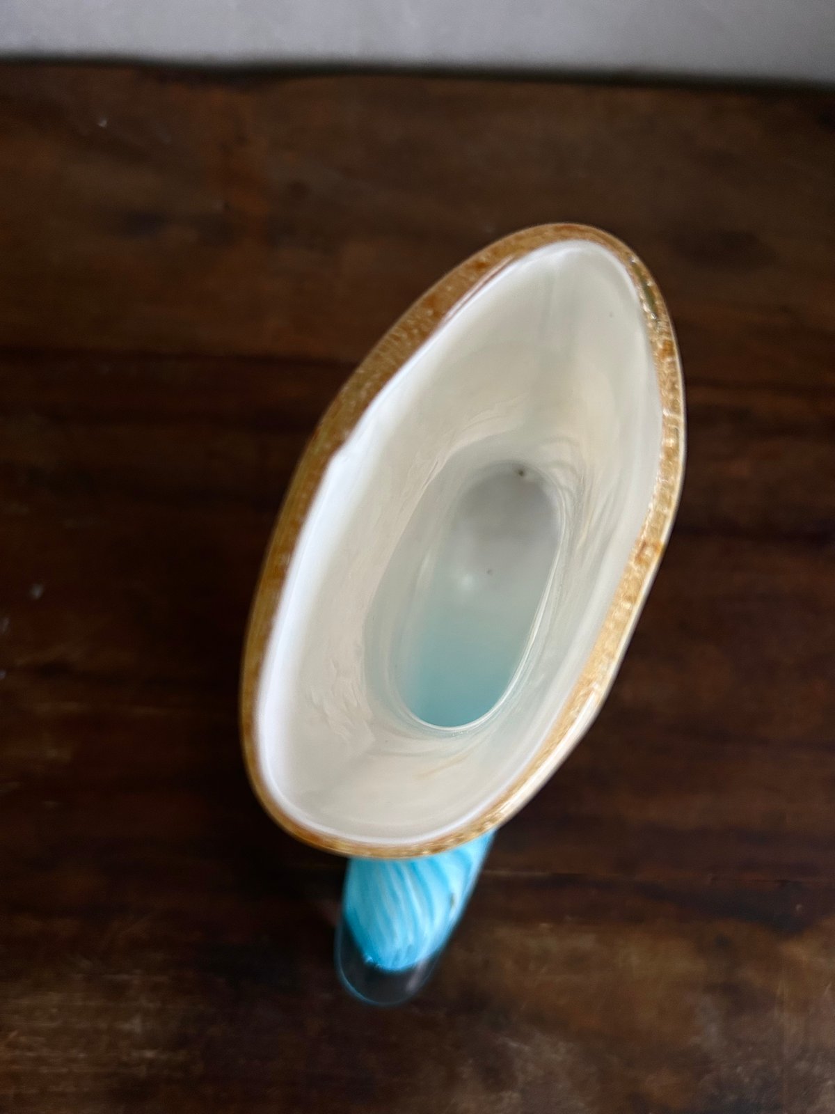 ブーツのフラワーベース/ガラス/アンティーク/花瓶 | 骨董