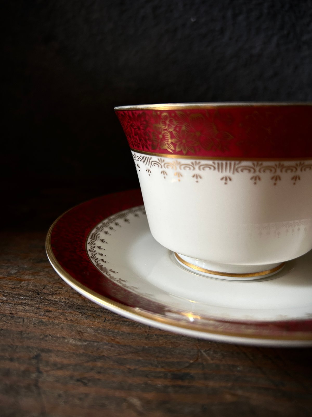 Noritake ivory china スープ カップ＆ソーサー 7客 皿5枚 カップ＆ソーサー/Noritake/ノリタケ/Ivory China/金彩/花柄
