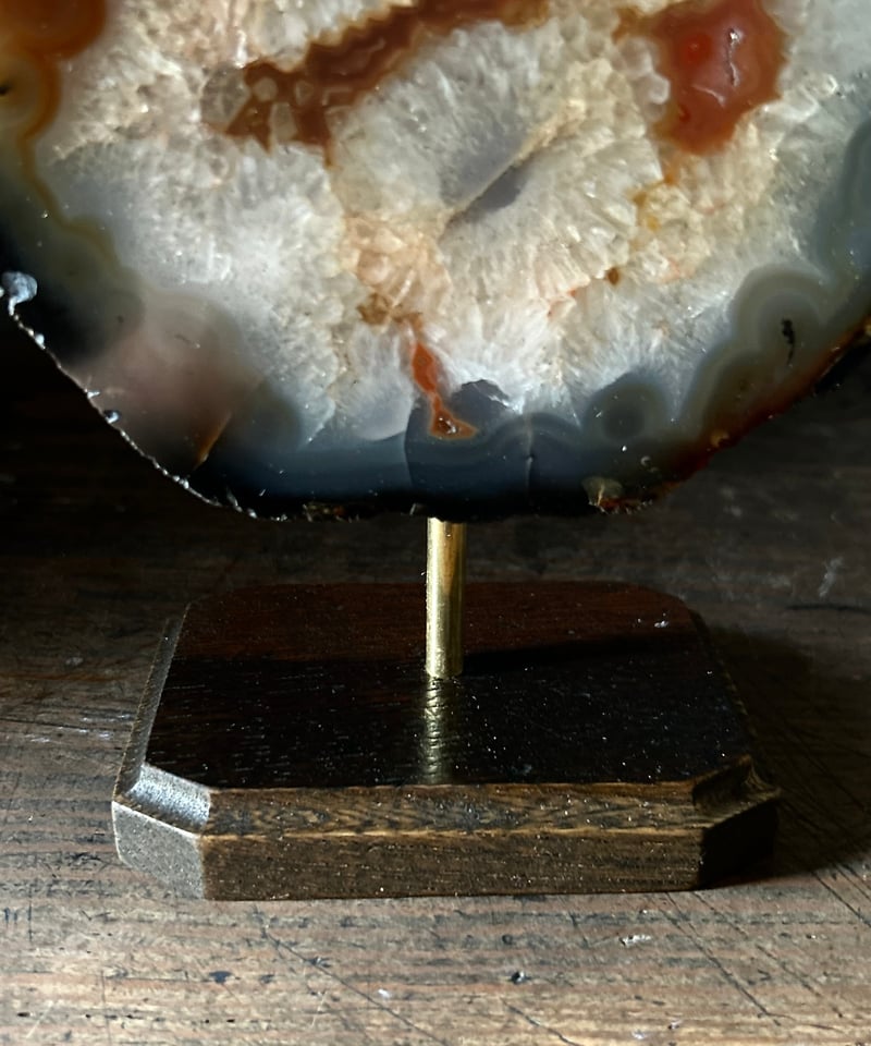 メノウ/縞瑪瑙/標本/黒褐色/鉱物/鑑賞石 | 骨董・アンティークの メノウ/縞瑪瑙/標本/黒褐色/鉱物/鑑賞石 | 骨董・アンティークの