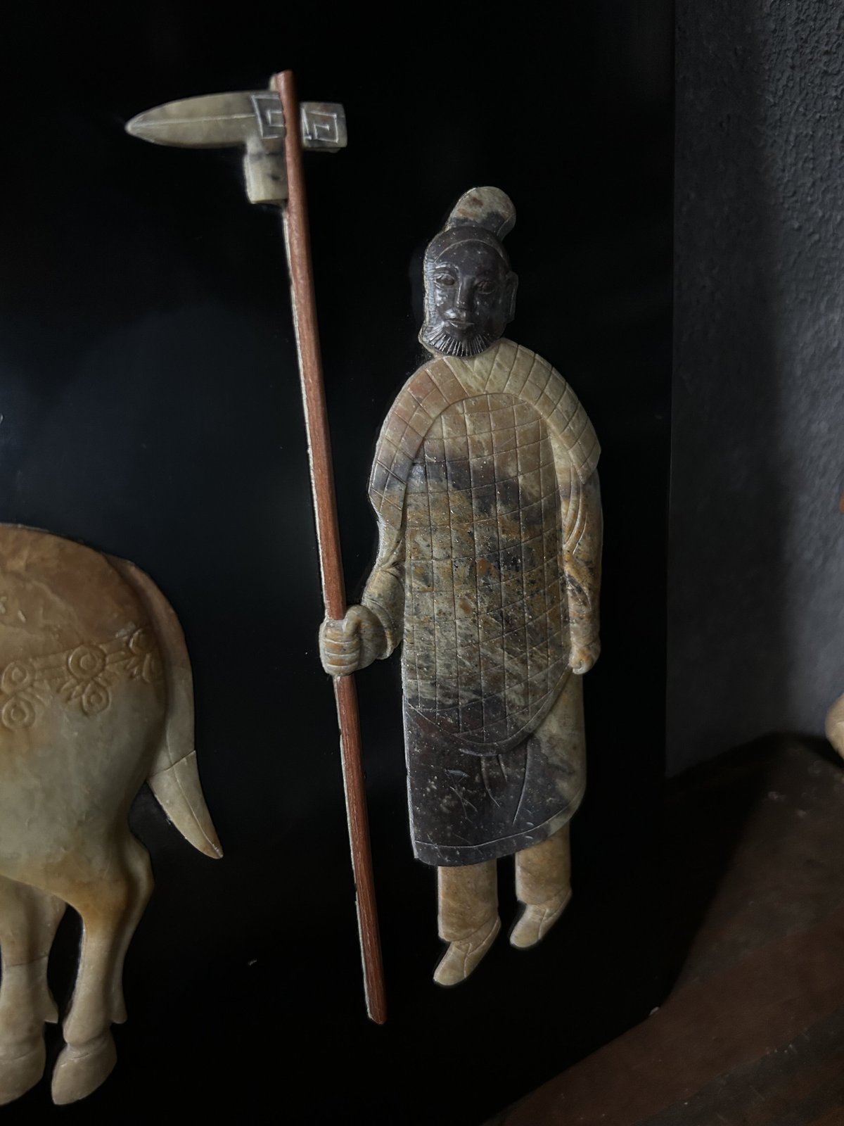 石細工の飾絵/アート/中国/骨董/インテリア | 骨董 石細工の飾絵/アート/中国/骨董/インテリア | 骨董