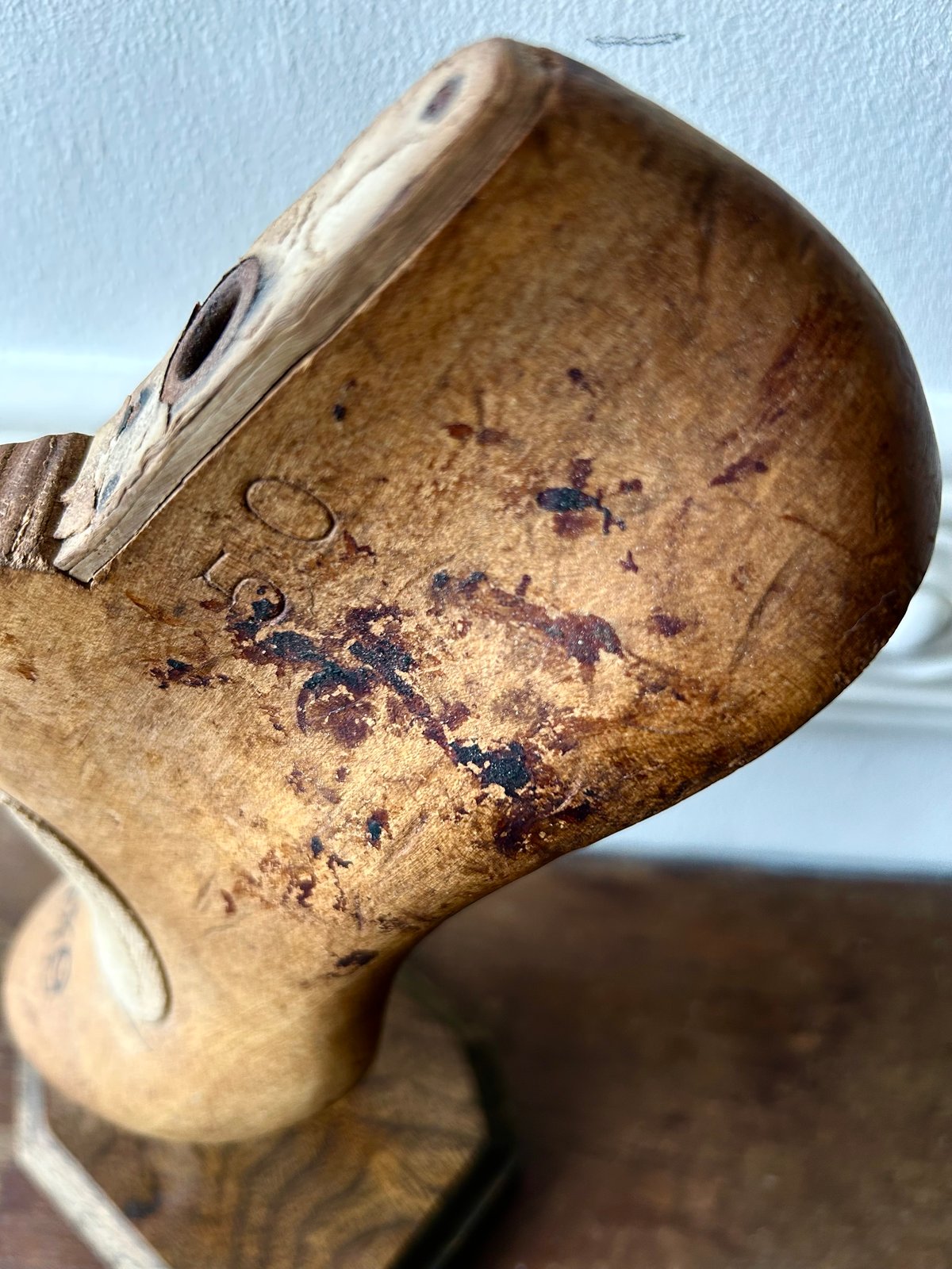 フランスアンティーク木製シューモールドオブジェ/43 アンティークシューモールド/女性/ハイヒール/オブジェ/置物 | 骨董