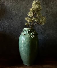 砥部焼の花器/竹山窯/飾り壺/花瓶/インテリア | 骨董 砥部焼の花器/竹山窯/飾り壺/花瓶/インテリア | 骨董