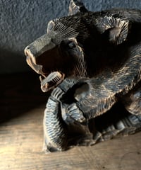 木彫りの壁掛け熊/顔/大きい/骨董 | 骨董・アンティークのオンライン