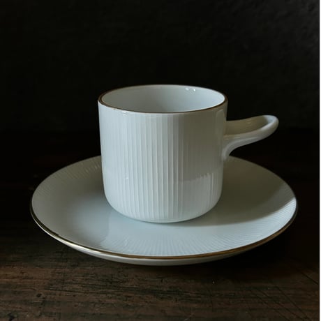 コーヒーカップE/白山陶器/白/ビンテージ