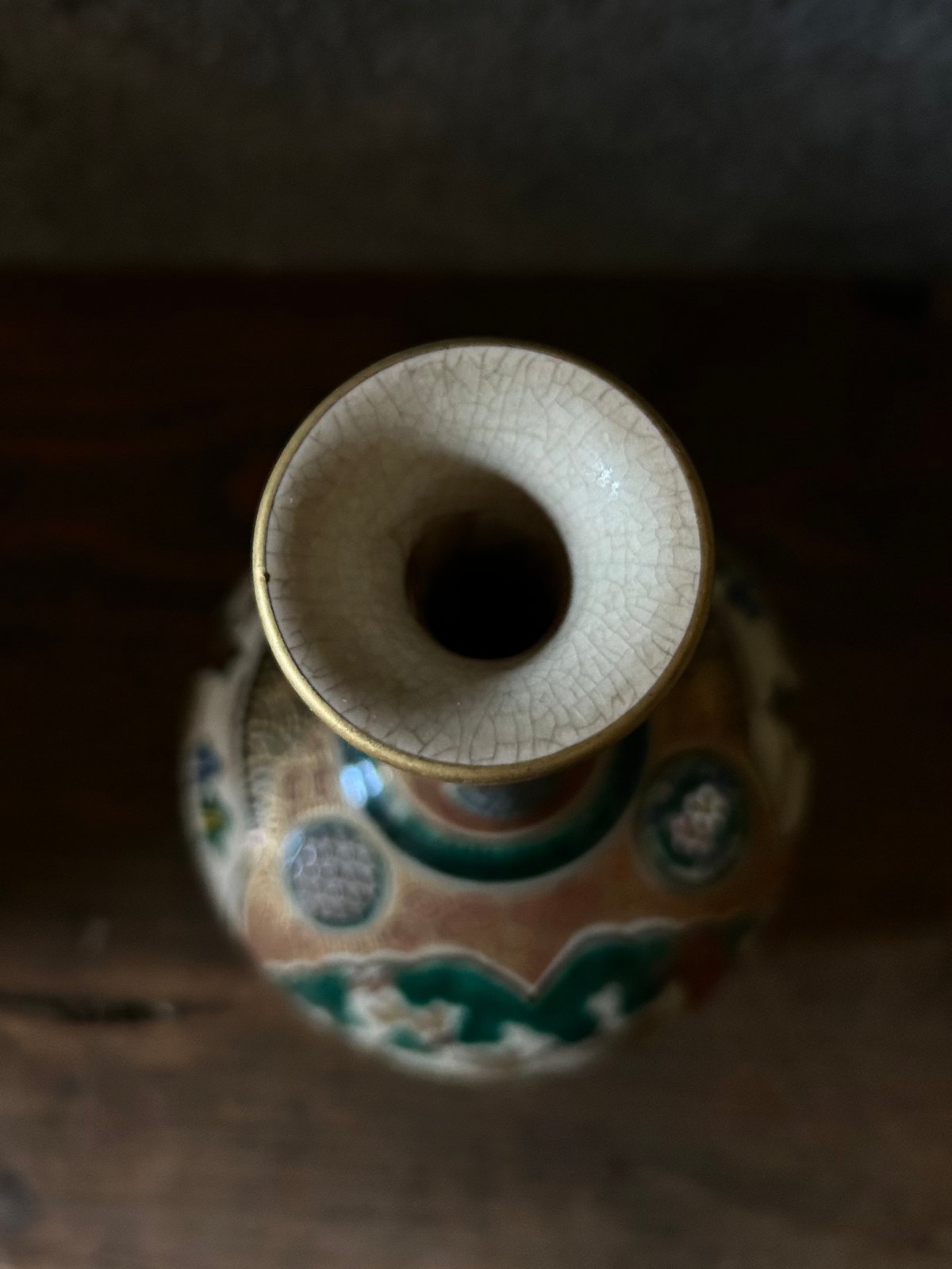 九谷焼/庄三/花瓶/骨董/アンティーク | 骨董・アンティークの 九谷焼/庄三/花瓶/骨董/アンティーク | 骨董・アンティークの