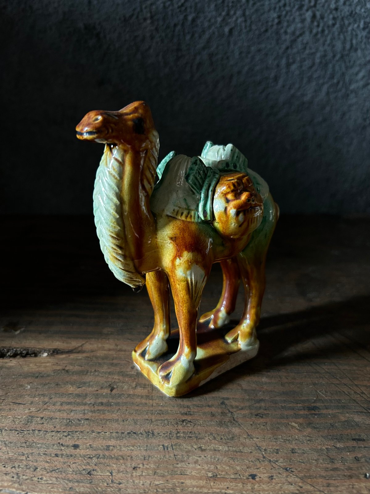 中国美術 唐三彩 馬 置物 オブジェ 陶器 陶磁器 美術品 唐三彩 馬 置物