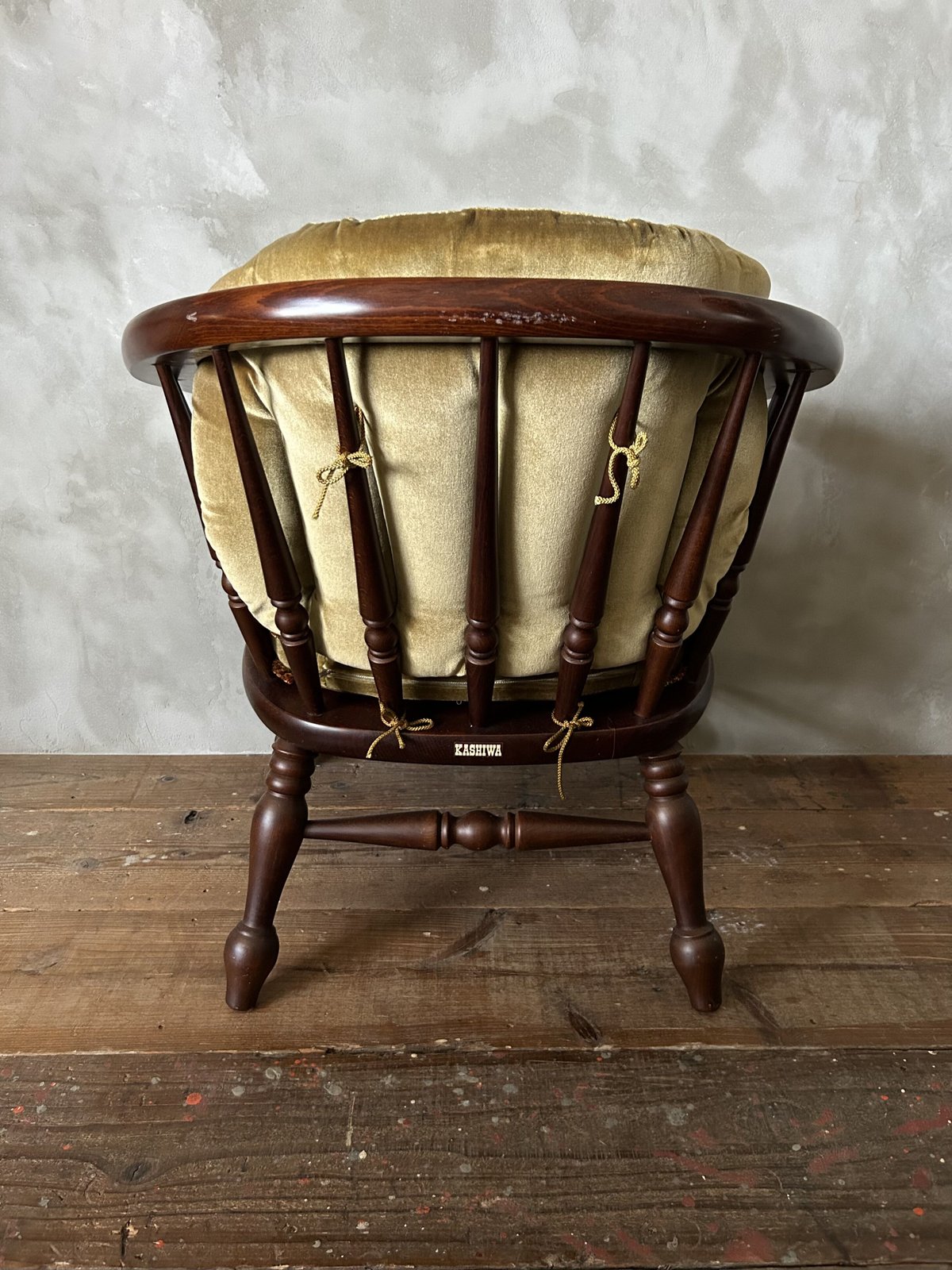 ラウンジチェア/家具/柏木工/ベロア/レトロ | 骨董・アンティークの