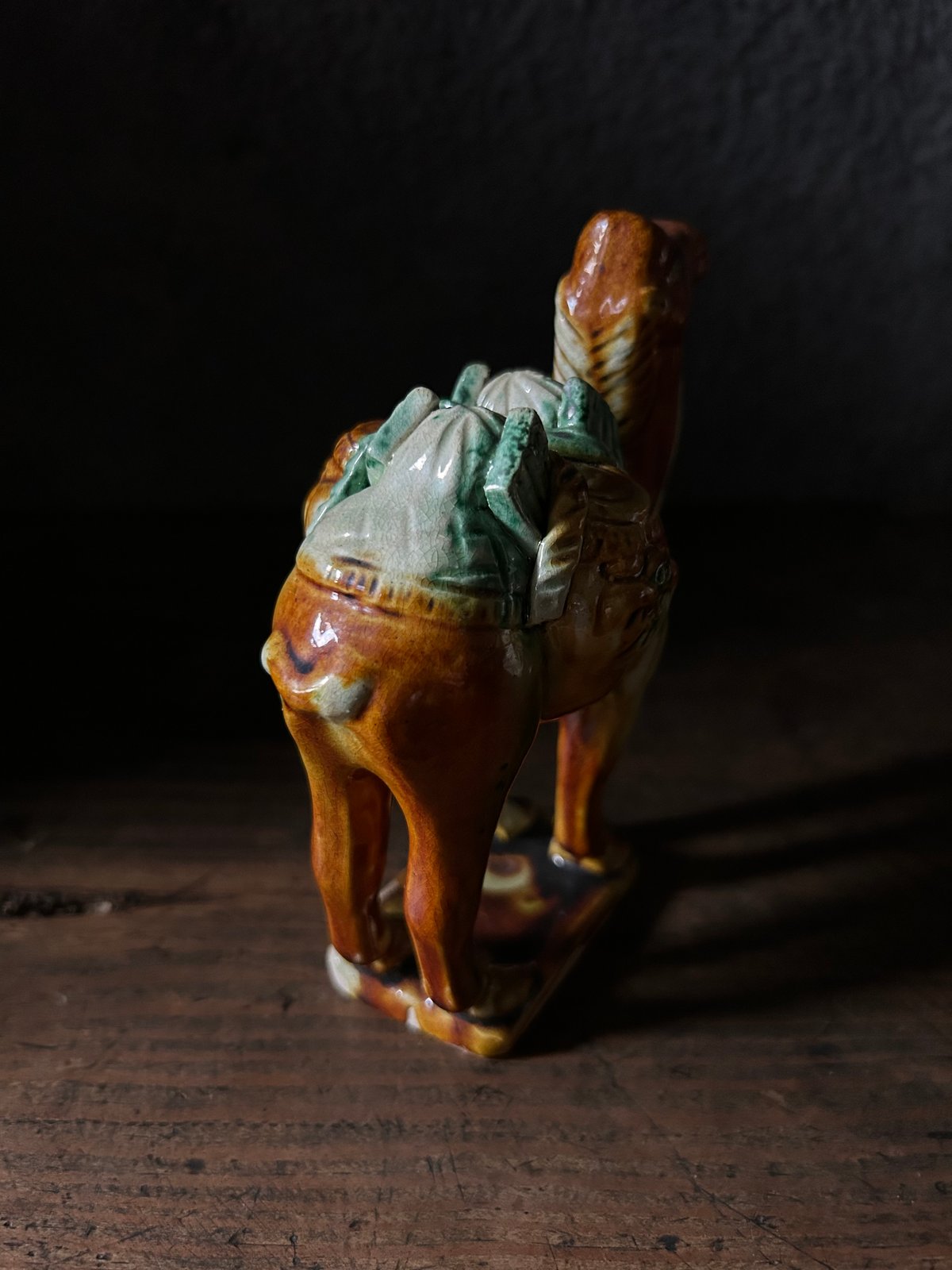 唐三彩のラクダの置物/中国/陶器/骨董/中サイズ | 骨董 唐三彩のラクダの置物/中国/陶器/骨董/中サイズ | 骨董