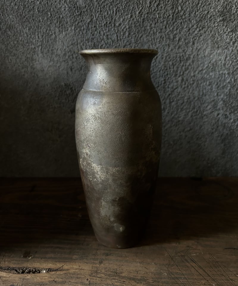 ★焼物★骨董？★ 焼き締めの花器K10/茶色/焼物/骨董 | 骨董・アンティークの