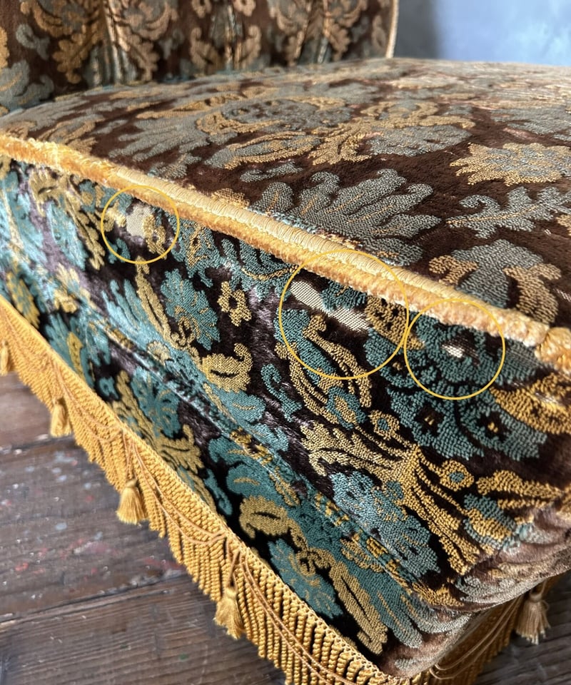 金華山ソファ/家具/ファブリック/レトロ | 骨董・アンティークの 金華山ソファ/家具/ファブリック/レトロ | 骨董・アンティークの