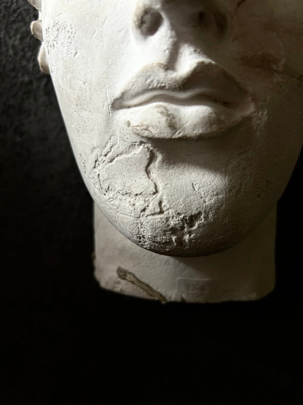 石膏像 / 男性 顔 / 古代ギリシャ風 / 壁掛け 彫刻 / アンティーク調