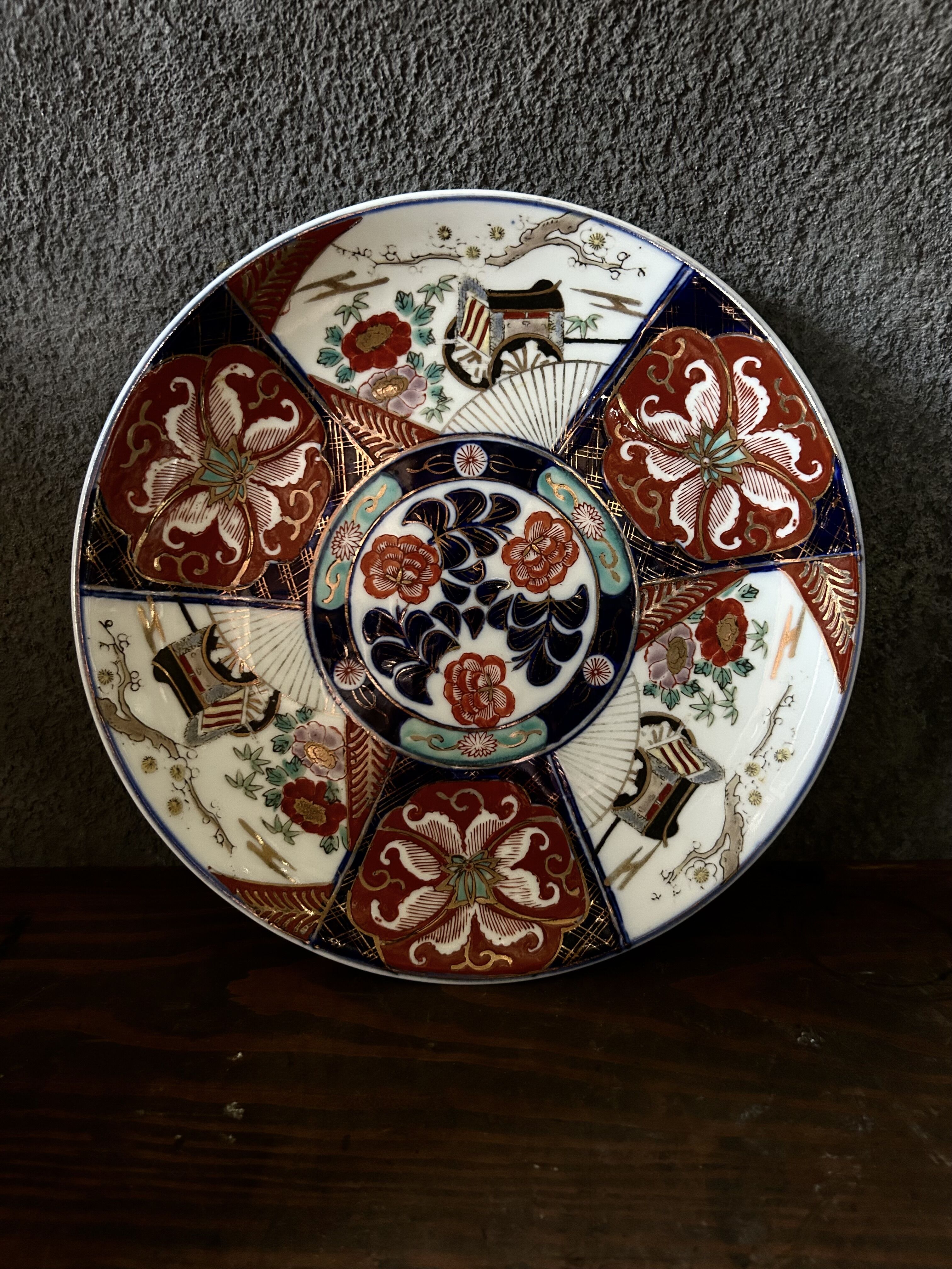 有田焼大皿　48cm 年代物 有田焼大皿 48cm 年代物 original