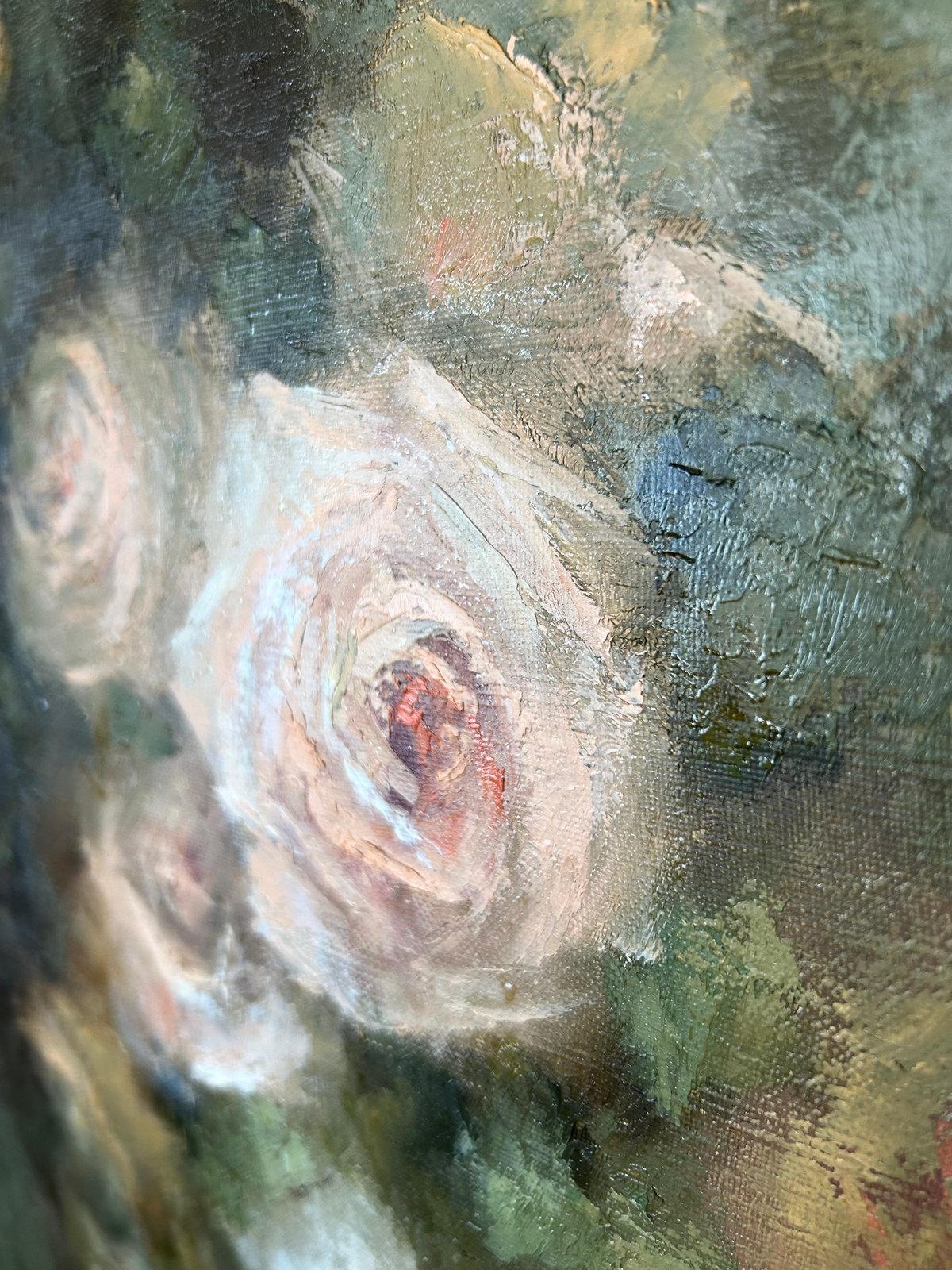 ばら その3   油絵 定率割引 往復 ばら 油絵 その3 絵画 - 絵画