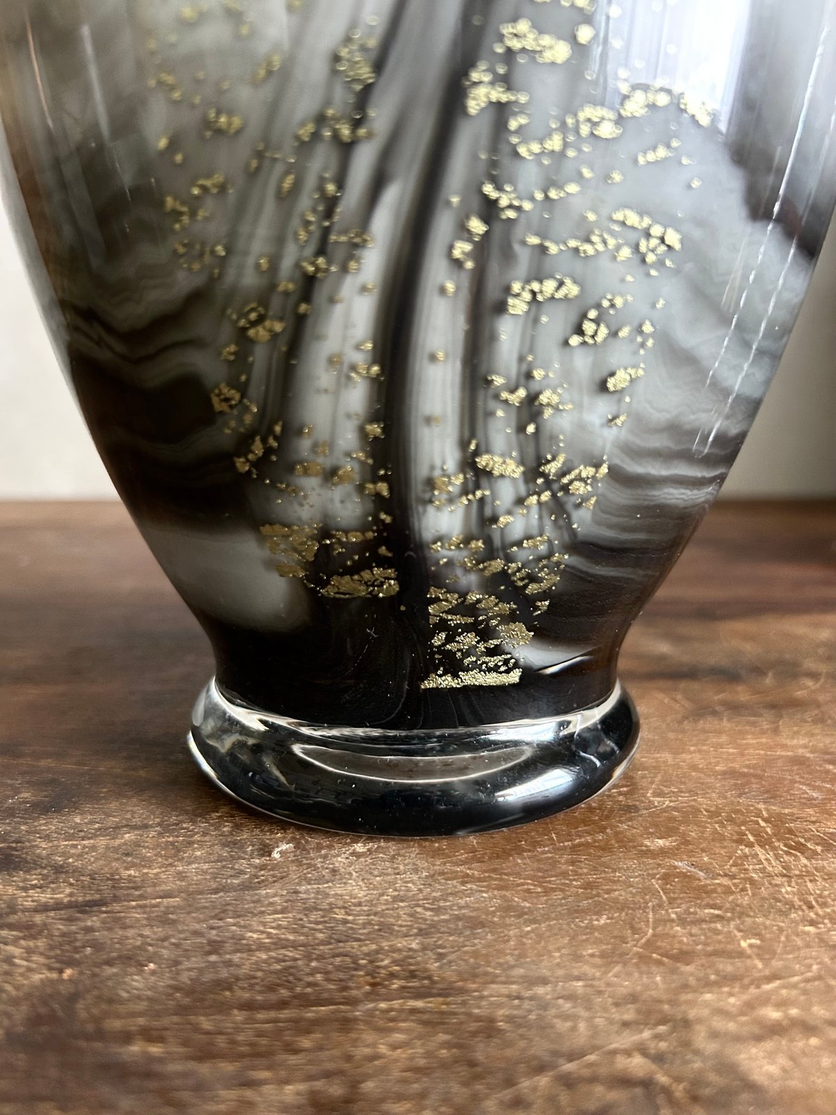 カメイガラス/マーブルグレー/フラワーベース/アンティーク | 骨董