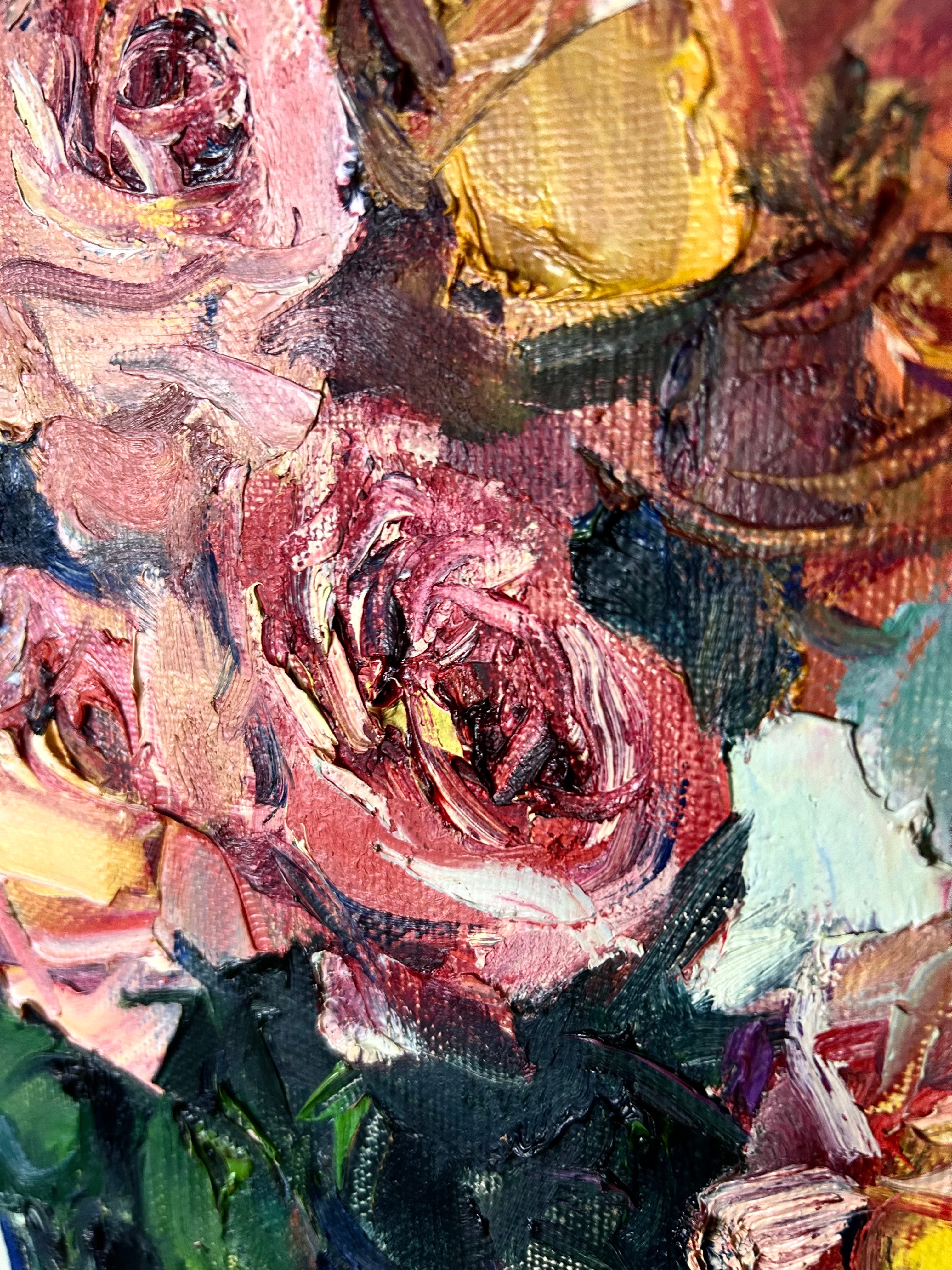＊大作絵画　「酒と薔薇の日々」油彩画 現代アート 静物画 original