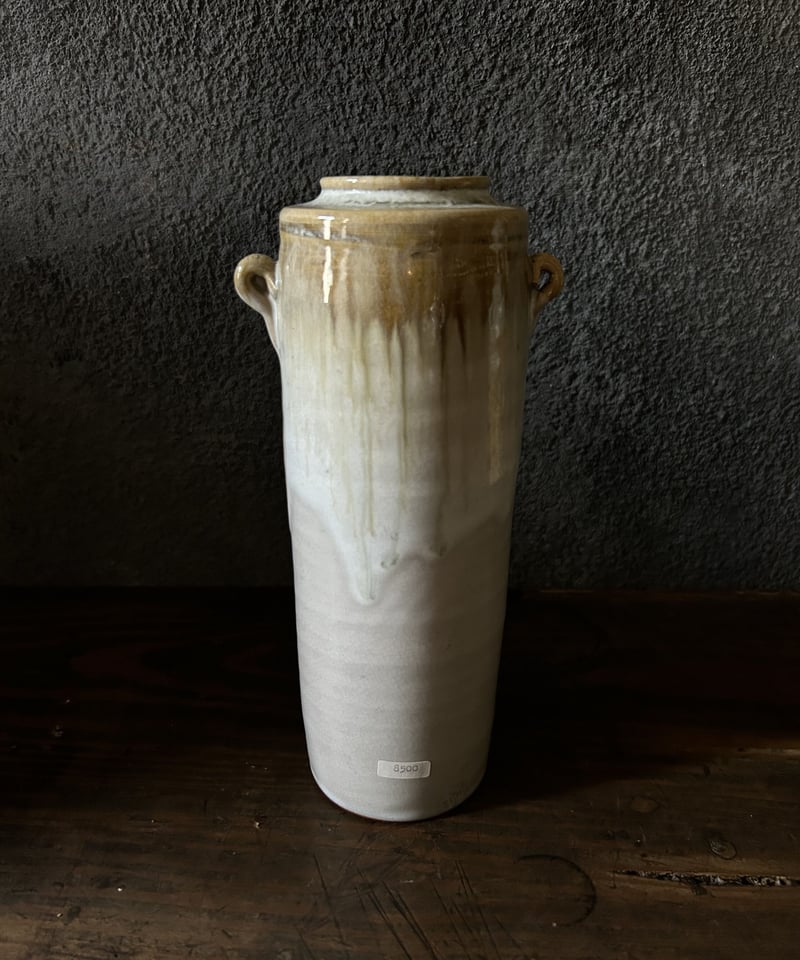 出土品 茶系釉が素敵な双耳瓶 花瓶 花器 花入れ 骨董 古道具 アンティーク 早割クーポン！ 茶系釉が素敵な双耳瓶 出土品 花瓶 古道具 骨董