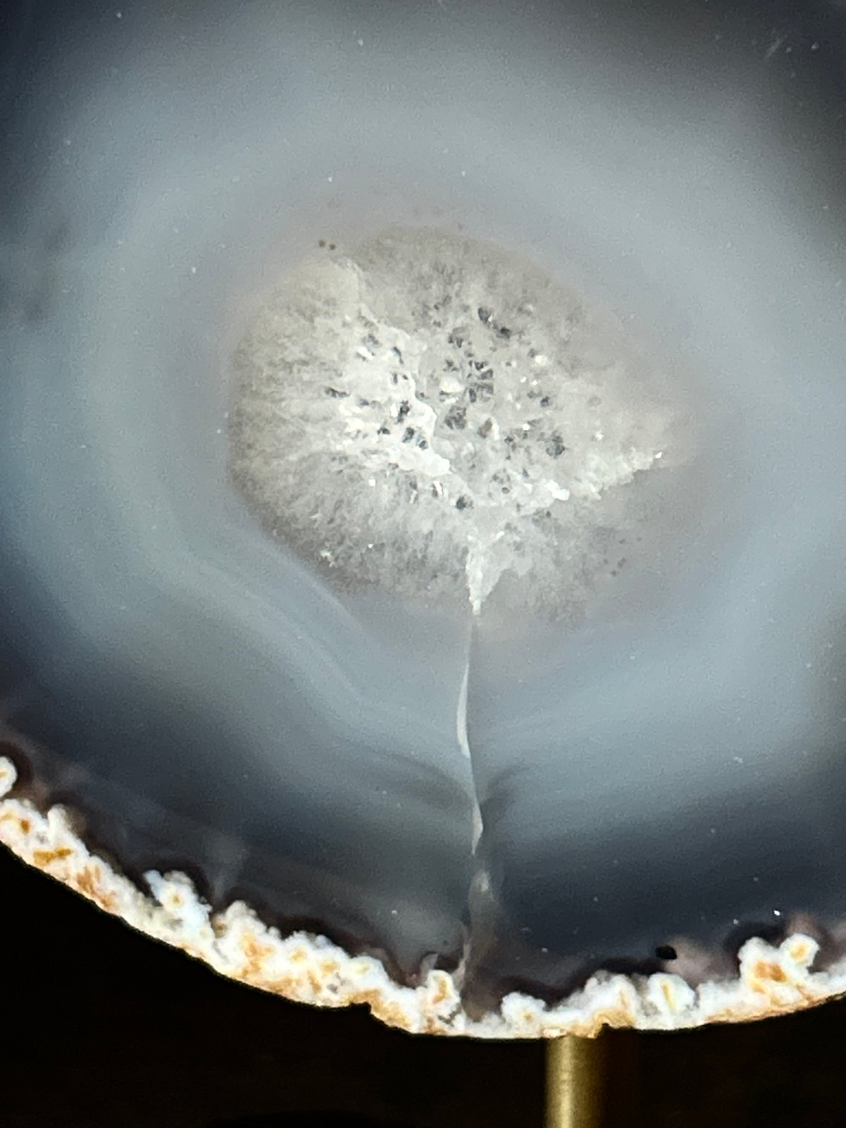 メノウ/アゲート/青/鉱物/台座 | 骨董・アンティークのオンライン