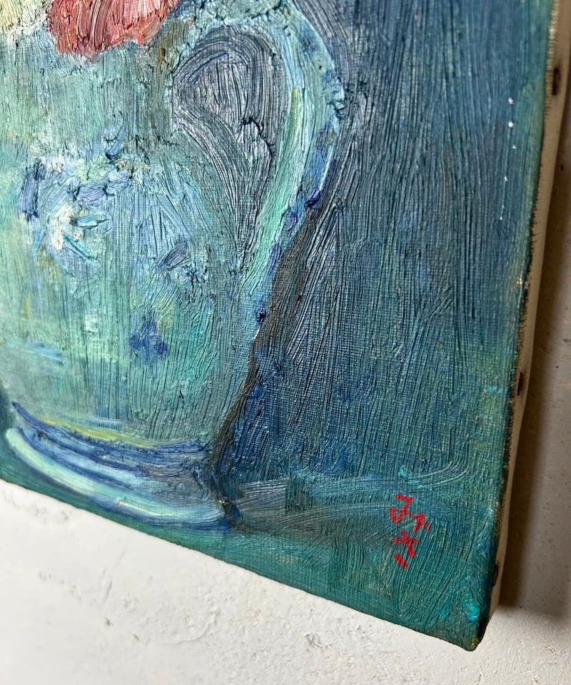 ポピーの花/静物画/油絵/アート | 骨董・アンティークの ポピーの花/静物画/油絵/アート | 骨董・アンティークの