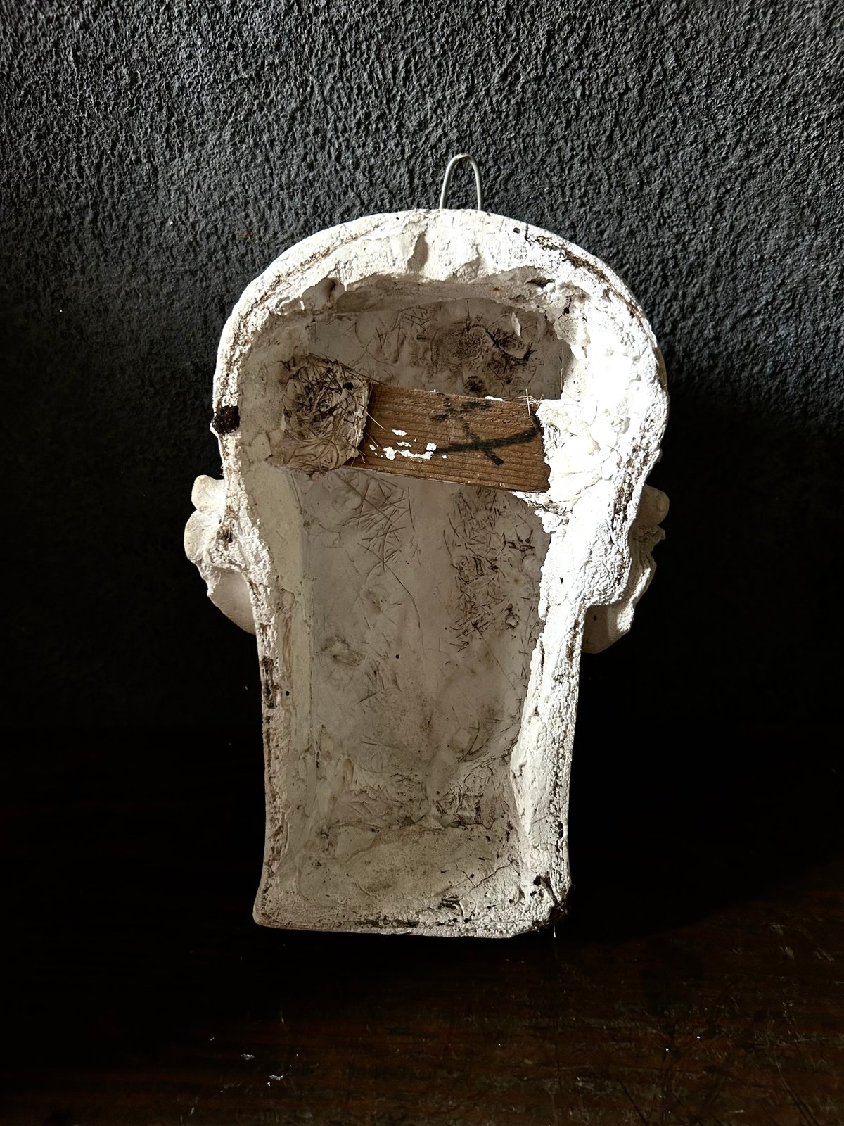 石膏像 / 男性 顔 / 古代ギリシャ風 / 壁掛け 彫刻 / アンティーク調