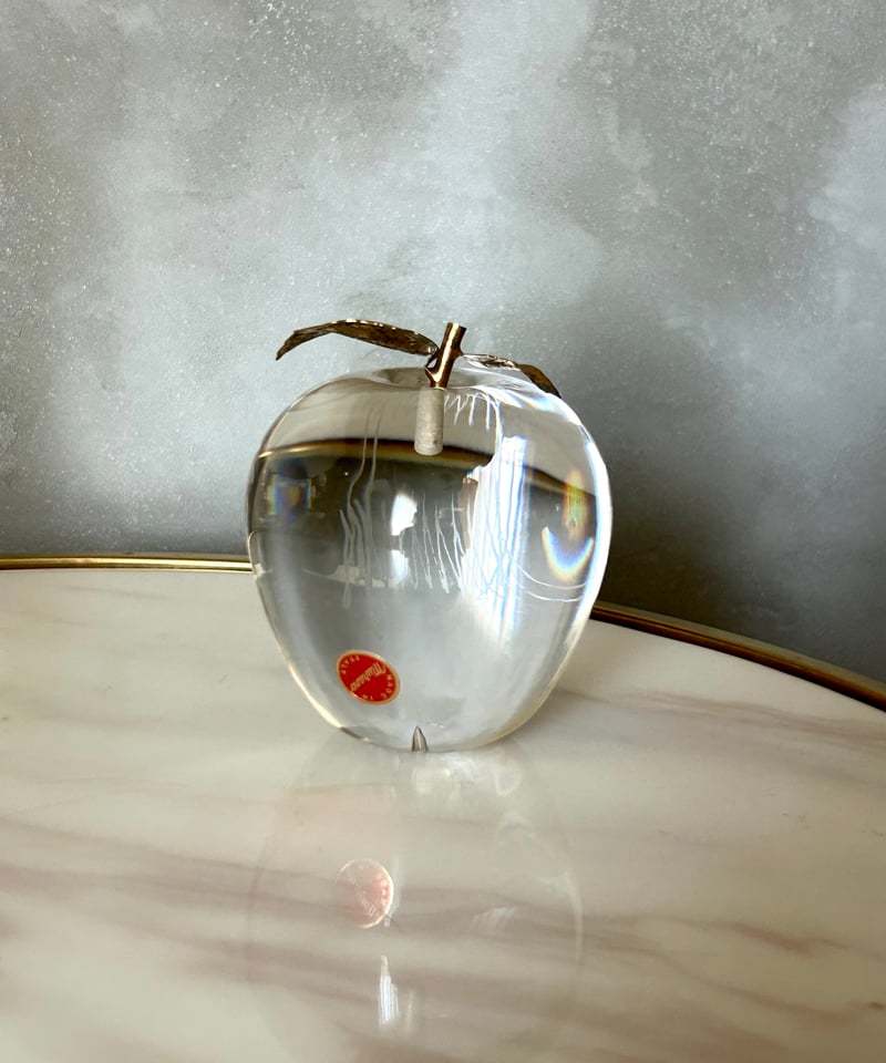 ムラーノガラス / アップルオブジェ / ゴールドリーフ / ビンテージ