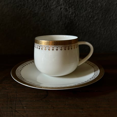 コーヒーカップ/セーエー陶器/ゴールド/アンティーク