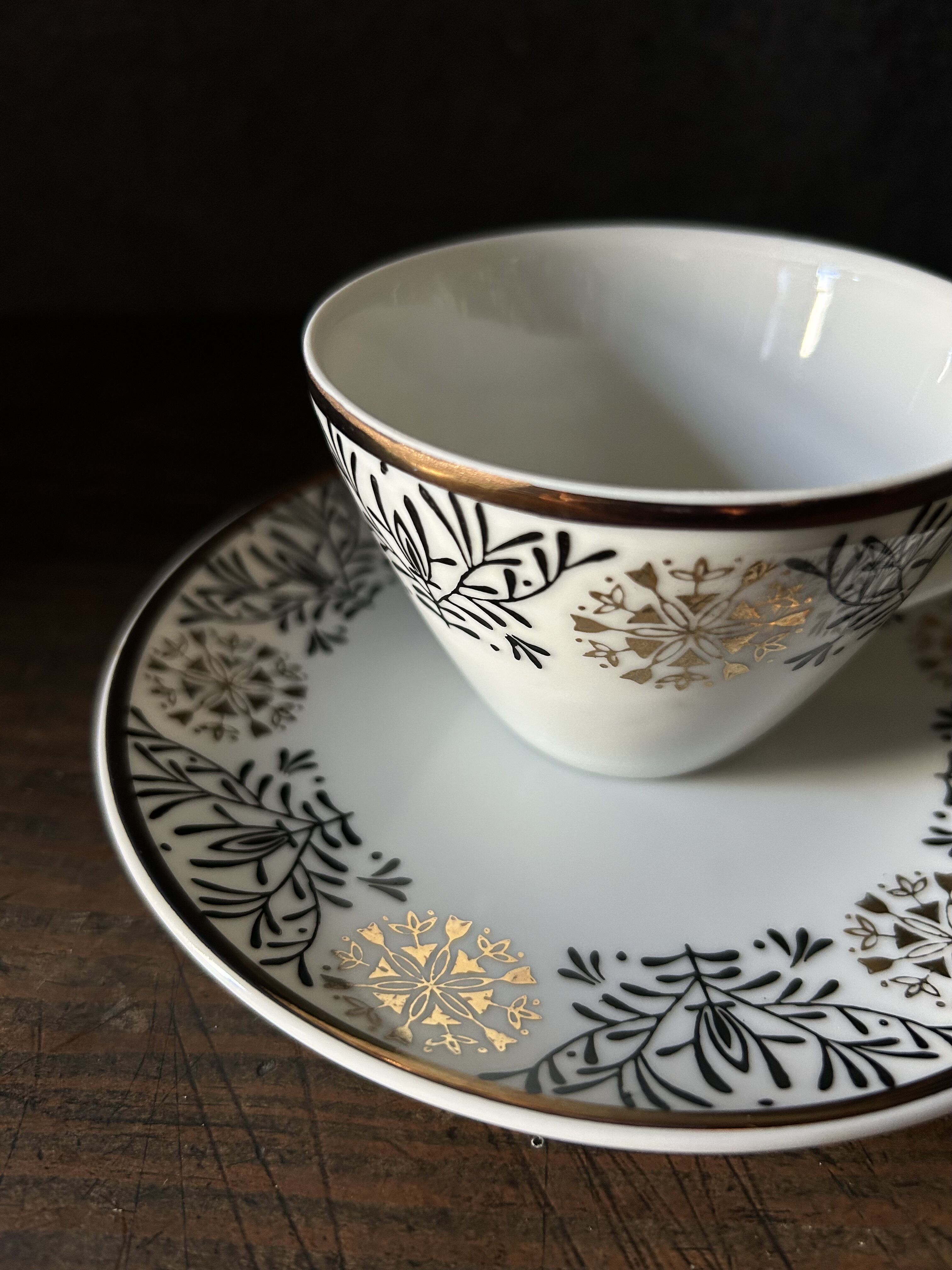 カップ＆ソーサーR/セト陶器/昭和レトロ/絵柄 | 骨董・アンティークの