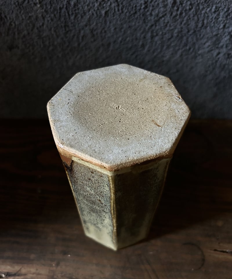 八角形の花瓶B6/釉薬/アンティーク | 骨董・アンティークの 八角形の花瓶B6/釉薬/アンティーク | 骨董・アンティークの