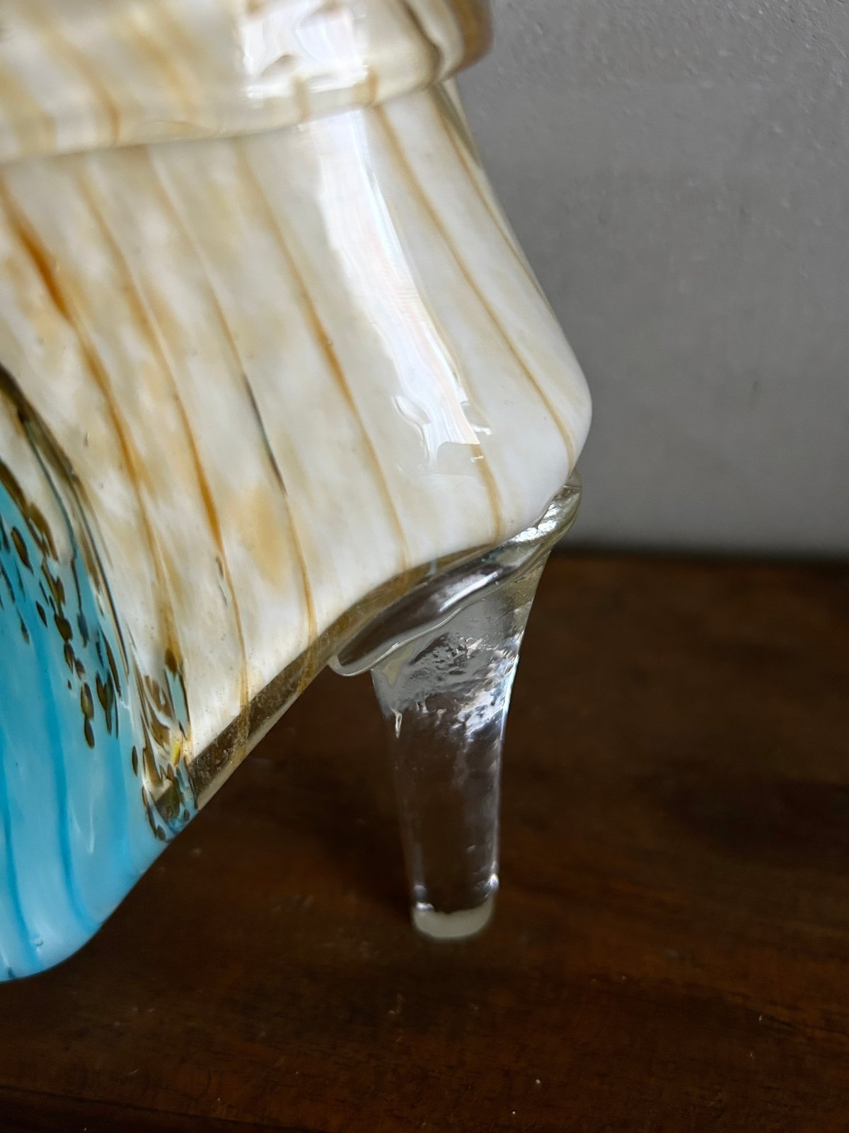 ブーツデザイン　フラワーベース　ビンテージ イタリア製 ブーツ型陶磁器花瓶 designersフラワーベース