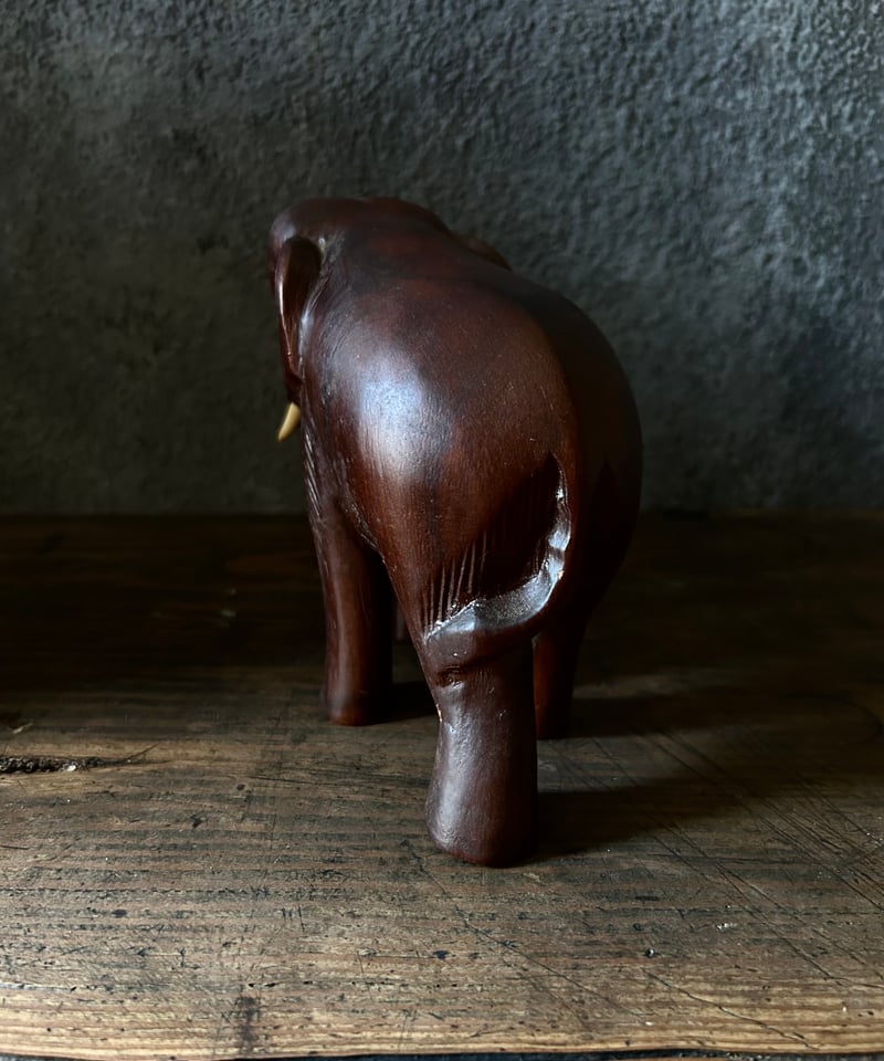 木彫り彫刻 象 親子 ぞう ゾウ elephant インテリア 置物 木彫り 木製