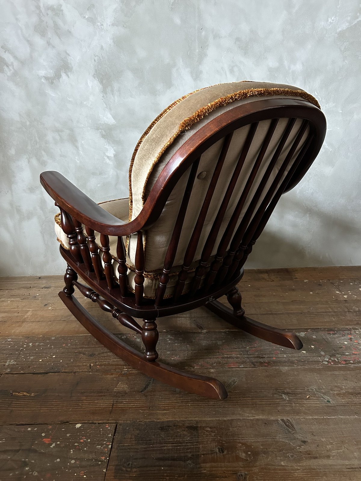 ロッキングソファ/家具/ベロア/柏木工/アンティーク | 骨董 ロッキングソファ/家具/ベロア/柏木工/アンティーク | 骨董