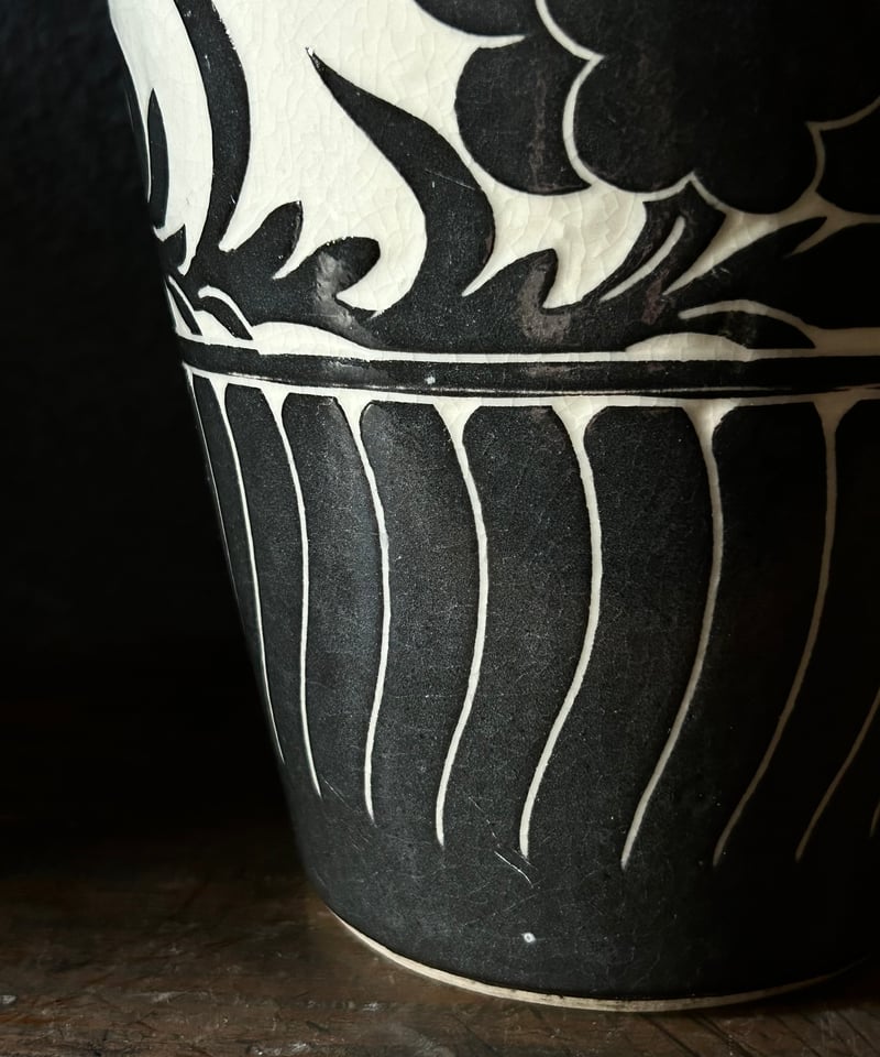 磁州窯の花器/中国美術/梅瓶/陶器/骨董 | 骨董・アンティークの 磁州窯の花器/中国美術/梅瓶/陶器/骨董 | 骨董・アンティークの