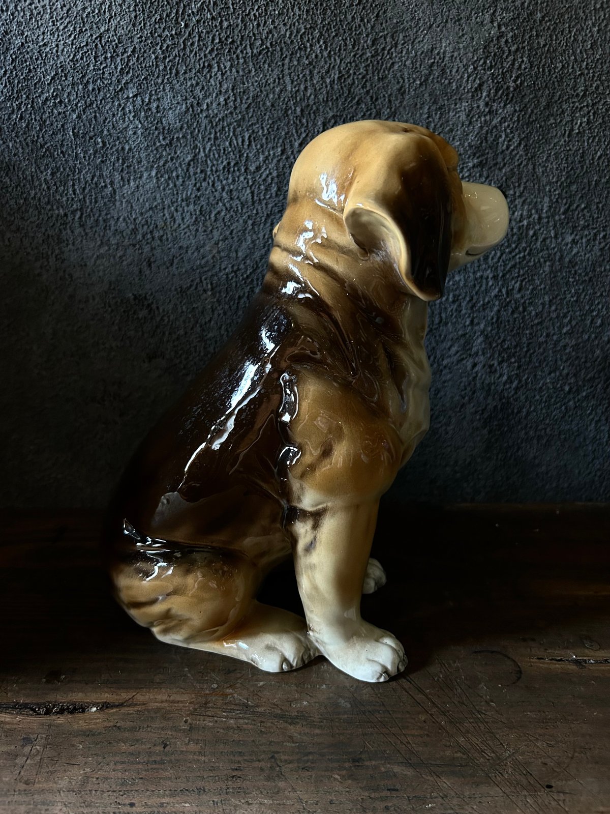 ビーグル犬 / 陶器置物 / 加藤工芸 / 手描き彩色 / ヴィンテージ