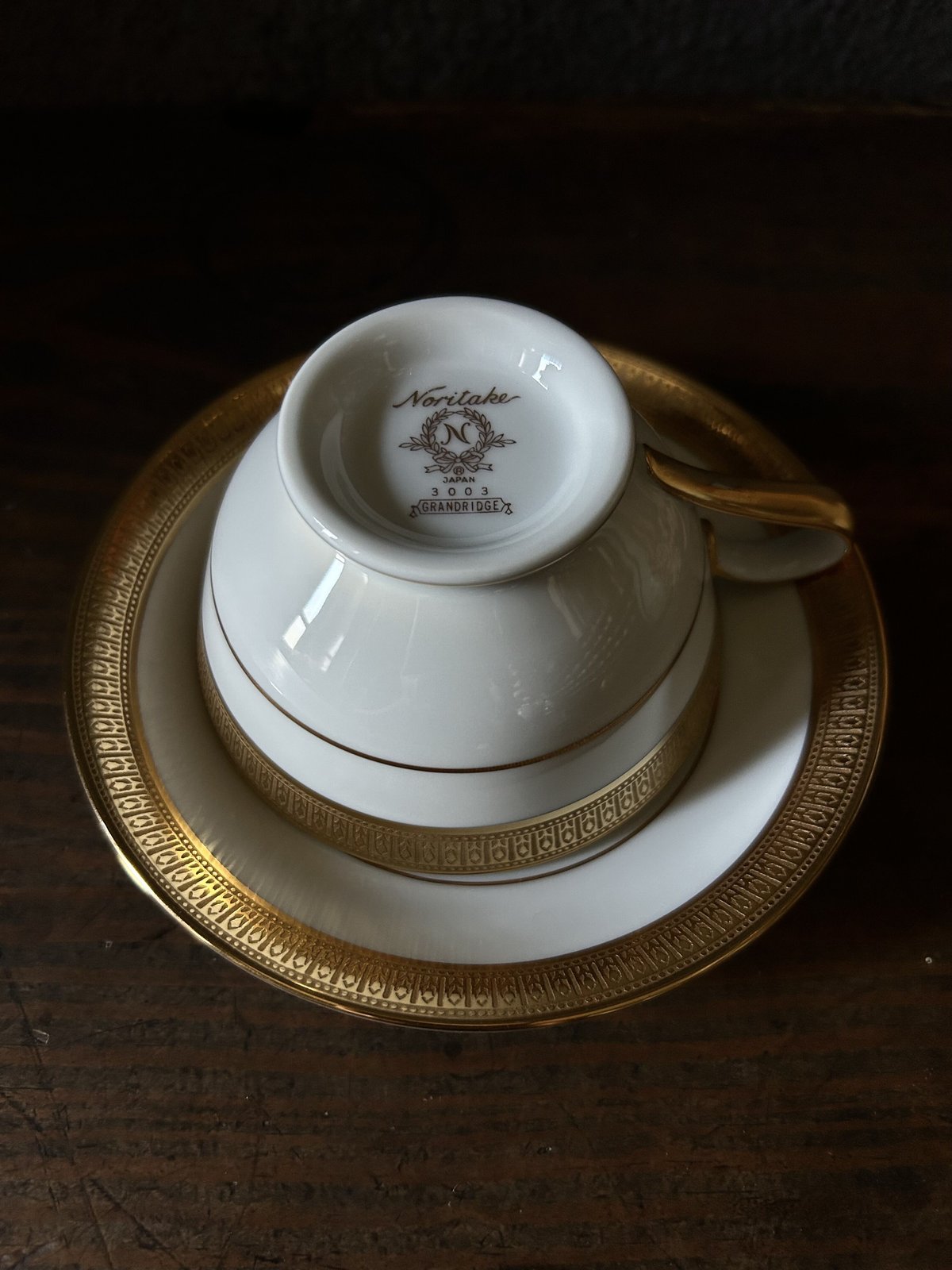 ノリタケ Noritake ゴールドミア ティーカップセット 腐っ