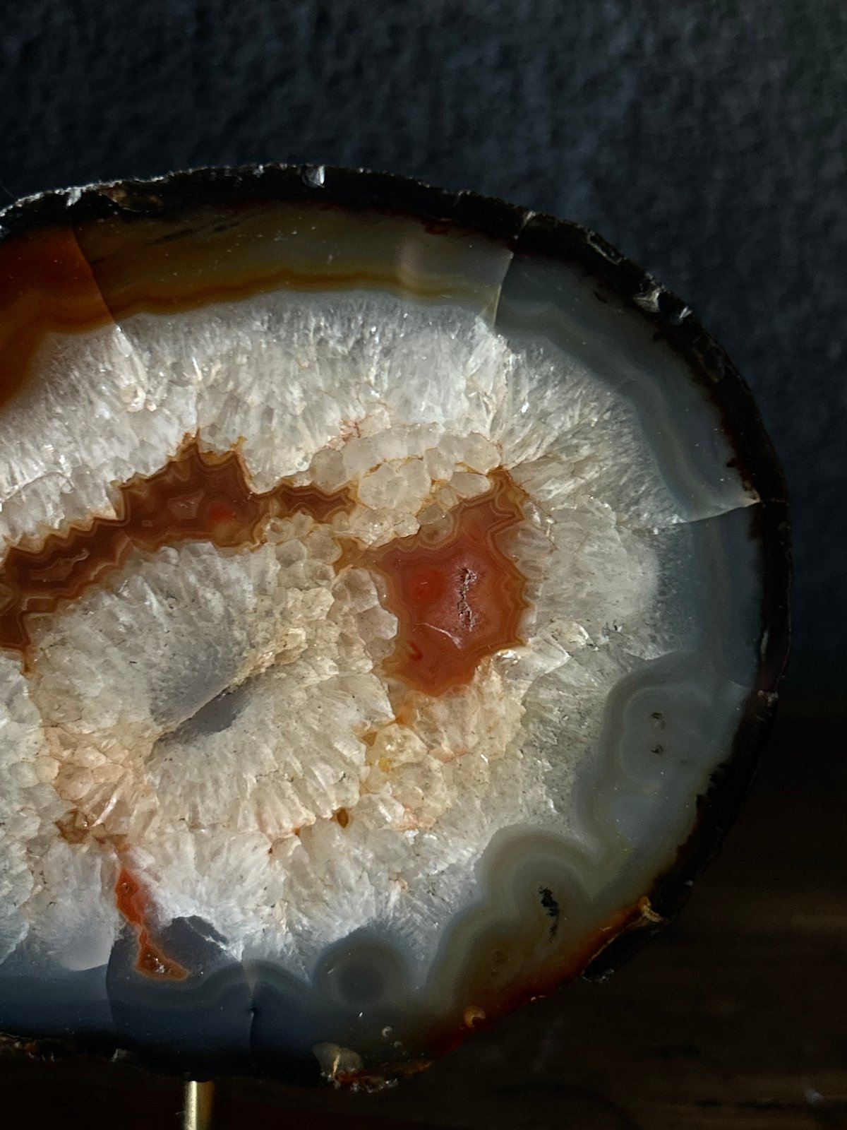 メノウ/縞瑪瑙/黒褐色/鉱物/鑑賞石 | 骨董・アンティークのオンライン