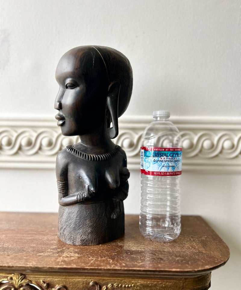 黒檀の民族像/女性/母/置物/骨董 | 骨董・アンティークの 黒檀の民族像/女性/母/置物/骨董 | 骨董・アンティークの