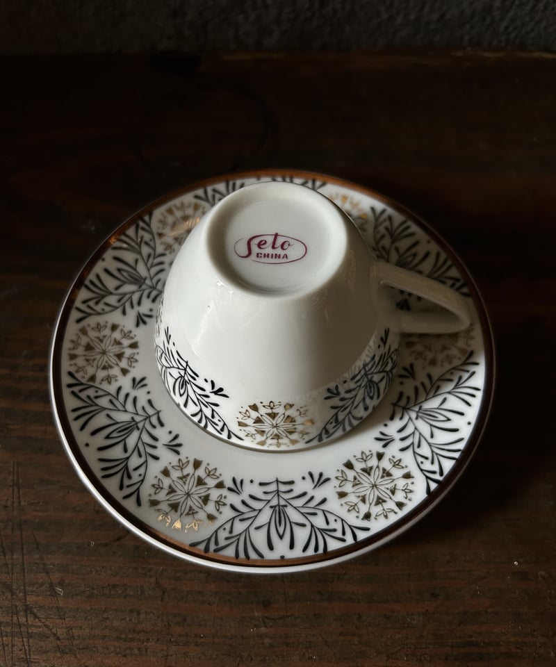 カップ&ソーサーR/セト陶器/昭和レトロ/絵柄 | 骨董 カップ&ソーサーR/セト陶器/昭和レトロ/絵柄 | 骨董